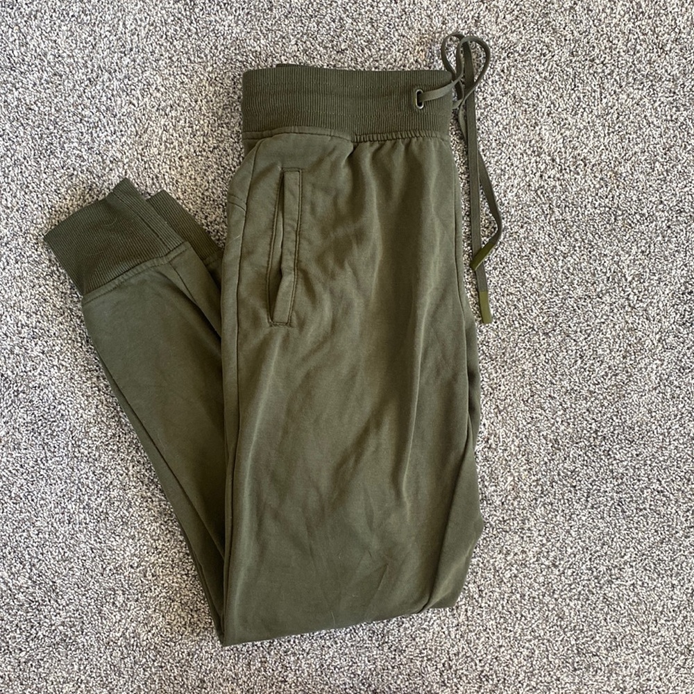 Green joggers